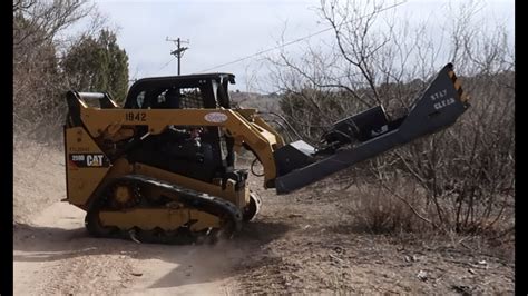 mowing with skid steer|skid steer brush hog attachment.